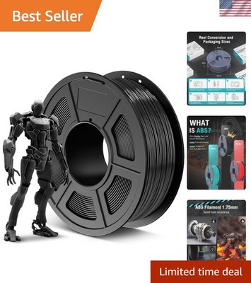 ABS Filament 1.75mm 3D Printer Filament, Highly Resistant Durable, Heat Resis...