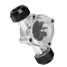 G1/4" Thread Port Female to Female Flow Meter Indicator for PC Water Cooling