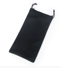 For All Black Drawstring Glasses Pouch with Dustproof Protection for Travel