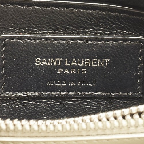 Saint Laurent Off White Quilted Leather Small Loulou Shoulder Bag - Picture 9 of 10