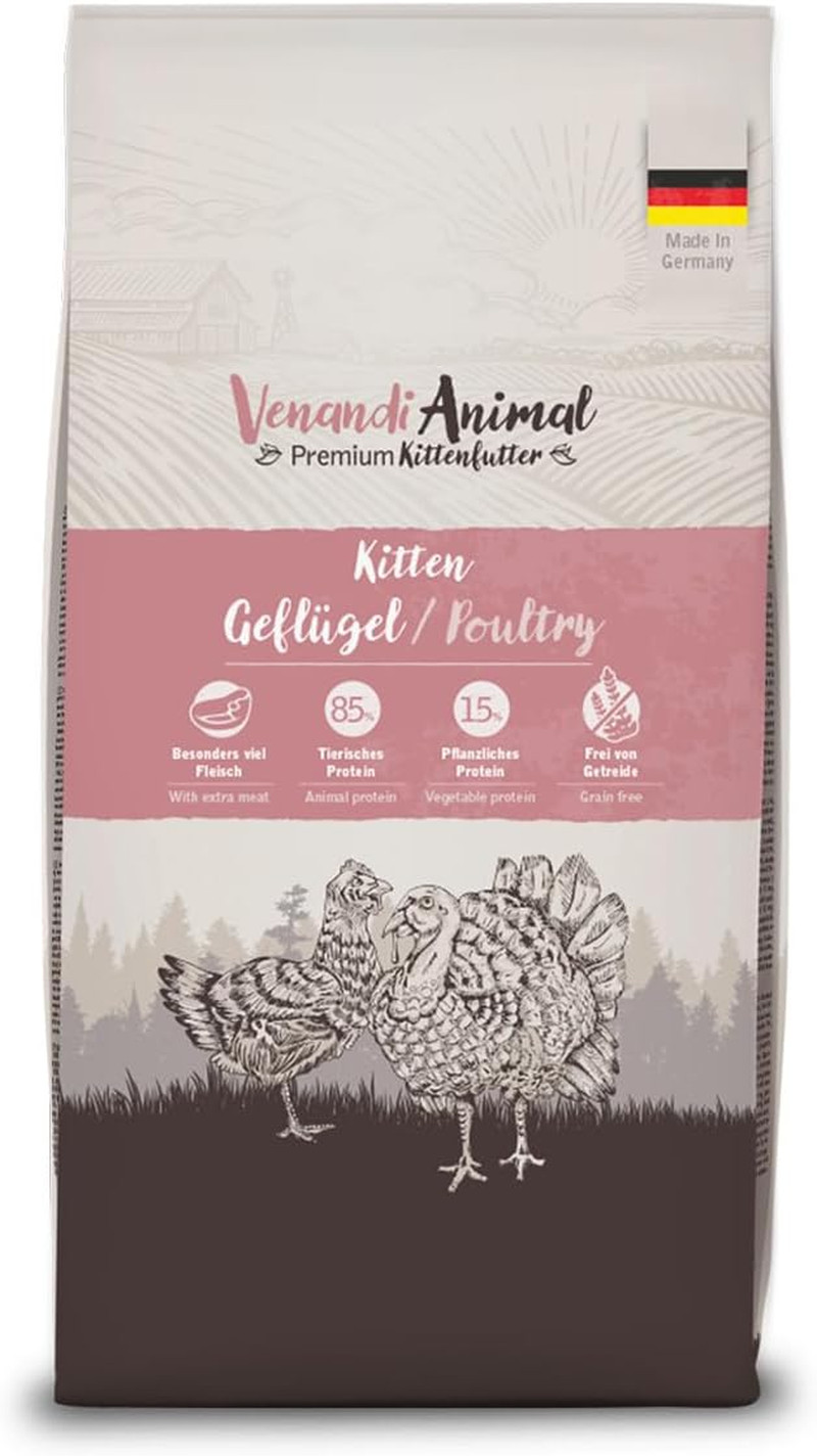 Venandi Animal Cibo Secco Premium per Gatti | per Giovani Cacciator 1.5 Kg | Sen