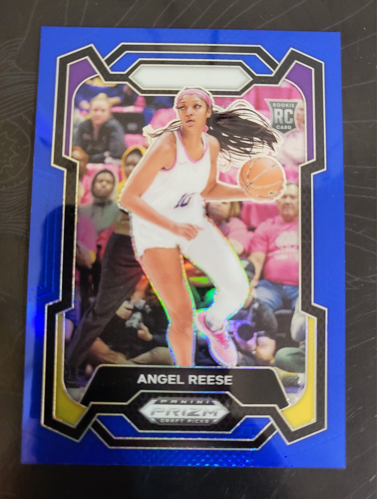 2024 Panini Prizm Draft Picks Angel Reese #38 Blue Prizm /199 (RC)