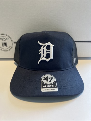 47 Hitch Detroit Tigers Trucker Hat Cap Snap Back Mens OSFA Navy