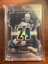 2025-26 Upper Deck SP Game Used Nathan MacKinnon NHL Masters Patch SSP #11/29