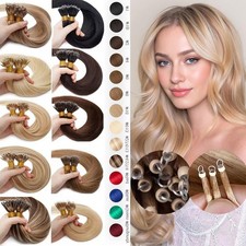 Invisible Nano Ring Tip Human Hair Extensions Nano Beads Remy Hair Highlight 1g