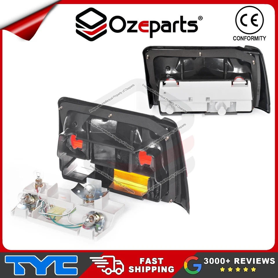 Set Pair LH+RH Tail Light Lamp For Toyota Corolla AE80 / AE82 SEDAN 1986~1989 - image 2 of 4