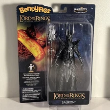 BENDYFIGS LORD OF THE RINGS SAURON NOBLE TOYS 2021 8” Figure NEW