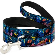 Dog Leash, Dory Poses, Friends Under The Sea, 6 Feet Long, 1.0 Inch Wide, Pet
