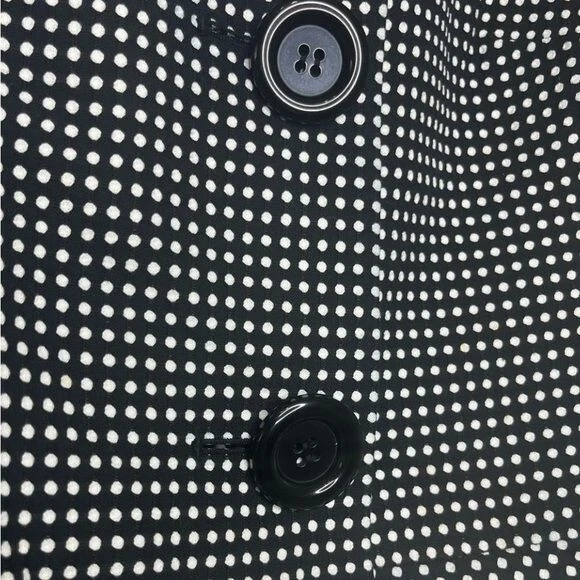 Liz Claiborne Suits Women's Polka Dot Blazer Black White Size 4 - Image 4 of 4
