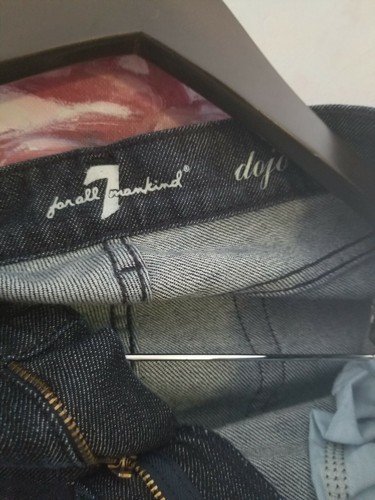 7 For All Mankind Women (24) Rocker Bootcut Jeans vintage Embroidered Pockets - Picture 6 of 11
