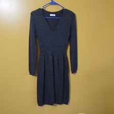 Calvin Klein Long Sleeve V Neck Sweater Dress M