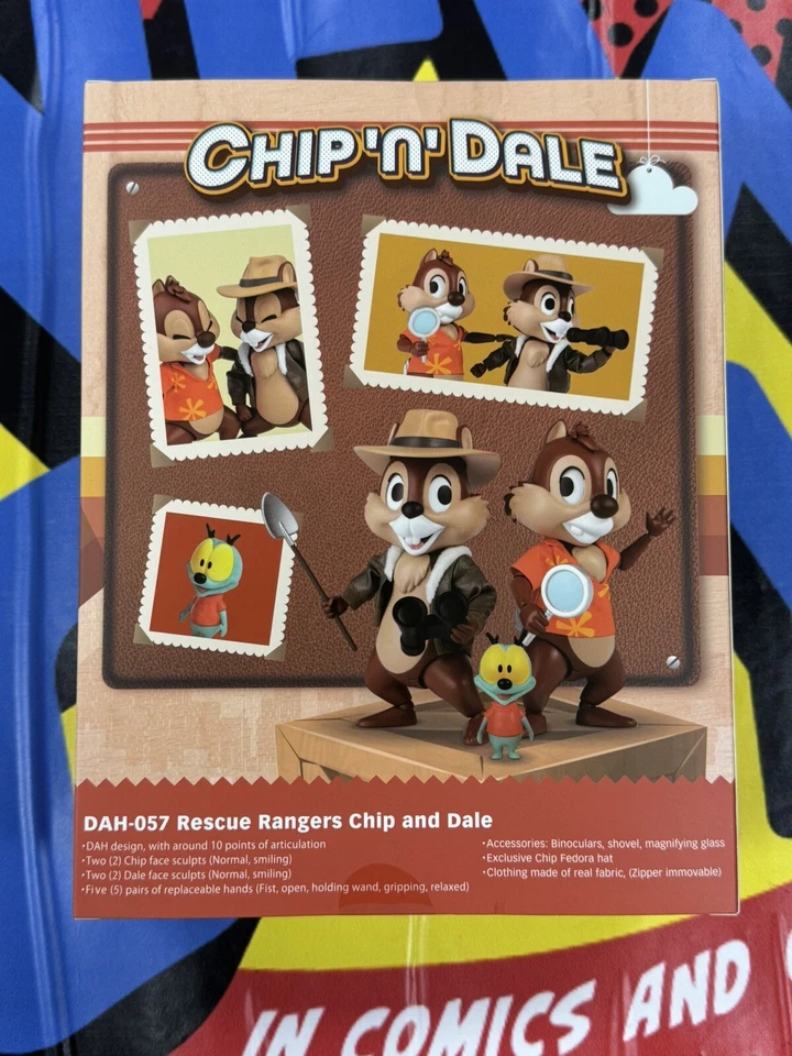 Disney Chip ‘n Dale: Rescue Rangers DAH-057 conjunto de bonecos de ação dinâmicos novo em folha - Imagem 3 de 4