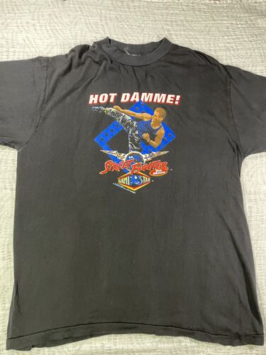 Vintage Street Fighter Movie Van Damme jeu vidéo T-shirt CAPCOM chemise rare - Photo 1 sur 7