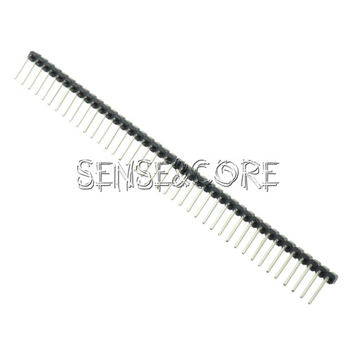 20-Pack 40-Pin 2.54mm Right Angle Single Row Male Pin Headers For Arduino & PCB Projects
