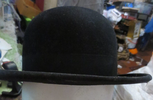 Vintage Philadelphia Derby Bowler sz 7 Full Cushion leather band Carey OH