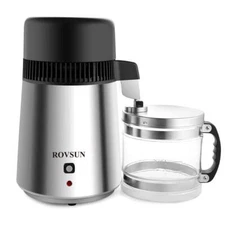 ROVSUN 1.1 Gallon/4L Water Distiller Purifier Machine Countertop Stainless Steel
