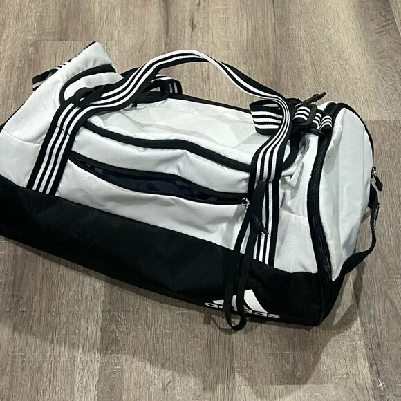 Adidas Three Stripe Life Classic Duffle Travel Bag Soccer Golf