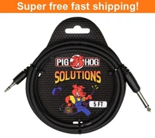 PIG HOG PX-35T4M05 SOLUTIONS - 5FT 3.5MM TRS TO 1/4" MONO - New