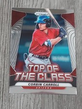CORBIN CARROLL 2020 PRIZM BASEBALL TOP OF THE CLASS ROOKIE CARD. DBACKS