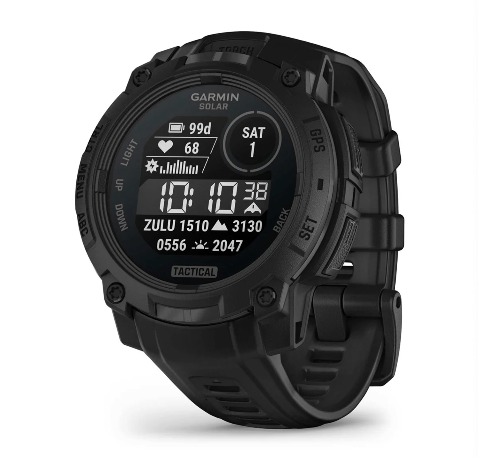 Garmin Instinct 3 Solar Tactical 45mm Black Multisport GPS Watch 010-02934-50-image