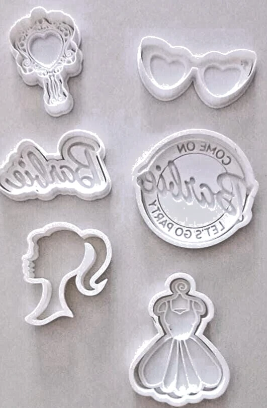 Barbie cookie cutter Set 6 pezzi Taglia biscotti / Formine per cake design