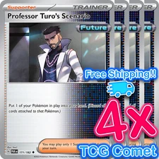 [4x Playset] Professor Turo's Scenario 171/182 SV04: Paradox Rift Pokemon TCG
