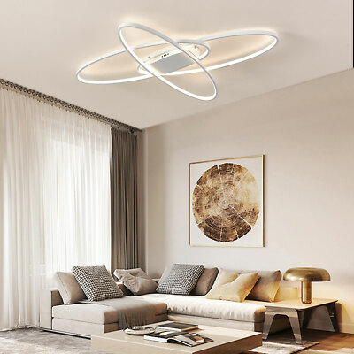 Geometric LED Ceiling Light Living Room Chandelier Flush Mount Lamp Fixture