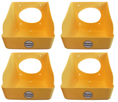 4 PACK RITE FARM PRODUCTS WASHABLE POLY EGG NESTING BOX CHICKEN LAYING COOP NEST
