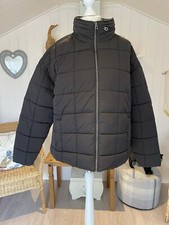 Fat Face Hollie Puffer Jacket Size 20 Black Rrp £95