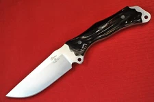 Busse Combat Custom Park Ranger .15" Satin INFI Blade, Full Buffalo Horn Handle