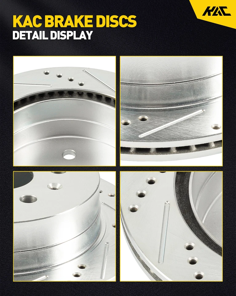 Rotores de freno traseros perforados para Lexus GX470; Toyota 4Runner 2003-09; Sequoia 01-07 Foto 4 de 4