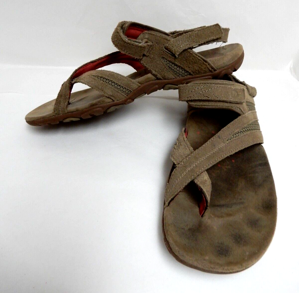 Merrell sandali sportivi donna canguro sabbiata scamosciati TG 10 EU 41 USATI IN OTTIME CONDIZIONI