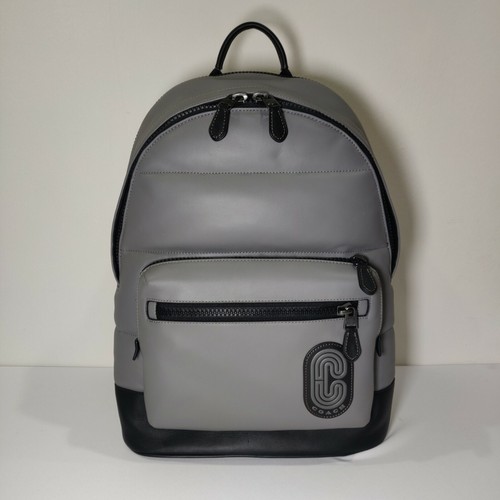 coach grey backpack