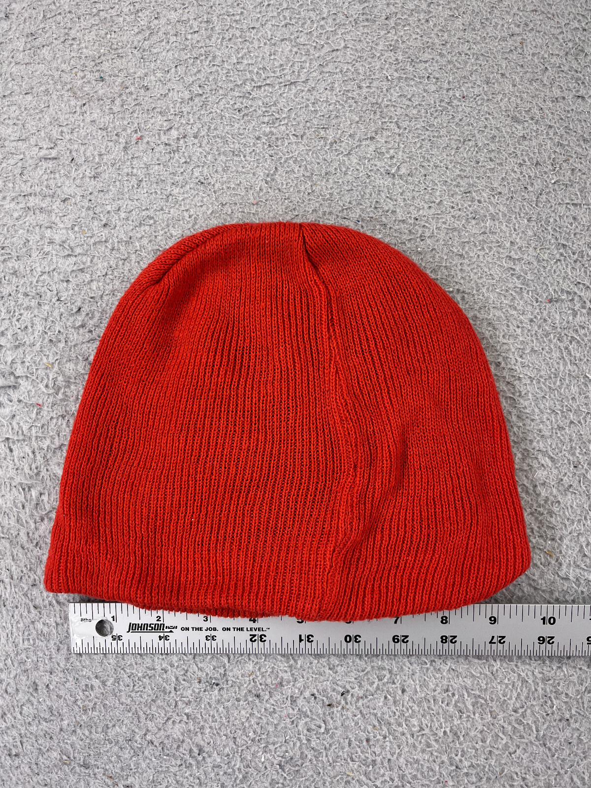 Red Acrylic Polyester Lined Winter Beanie for Adults - One Size