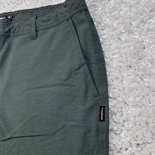 Oneill Shorts Mens 34 Gray Hybrid Flat Front Performance Cargo Board Crossover - Picture 6 of 8
