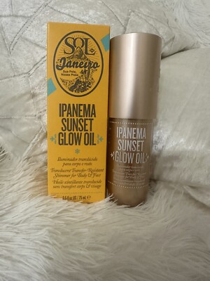 Sol De Janeiro Ipanema Sunset Glow Oil ~ 2.5 oz / 75 ml New