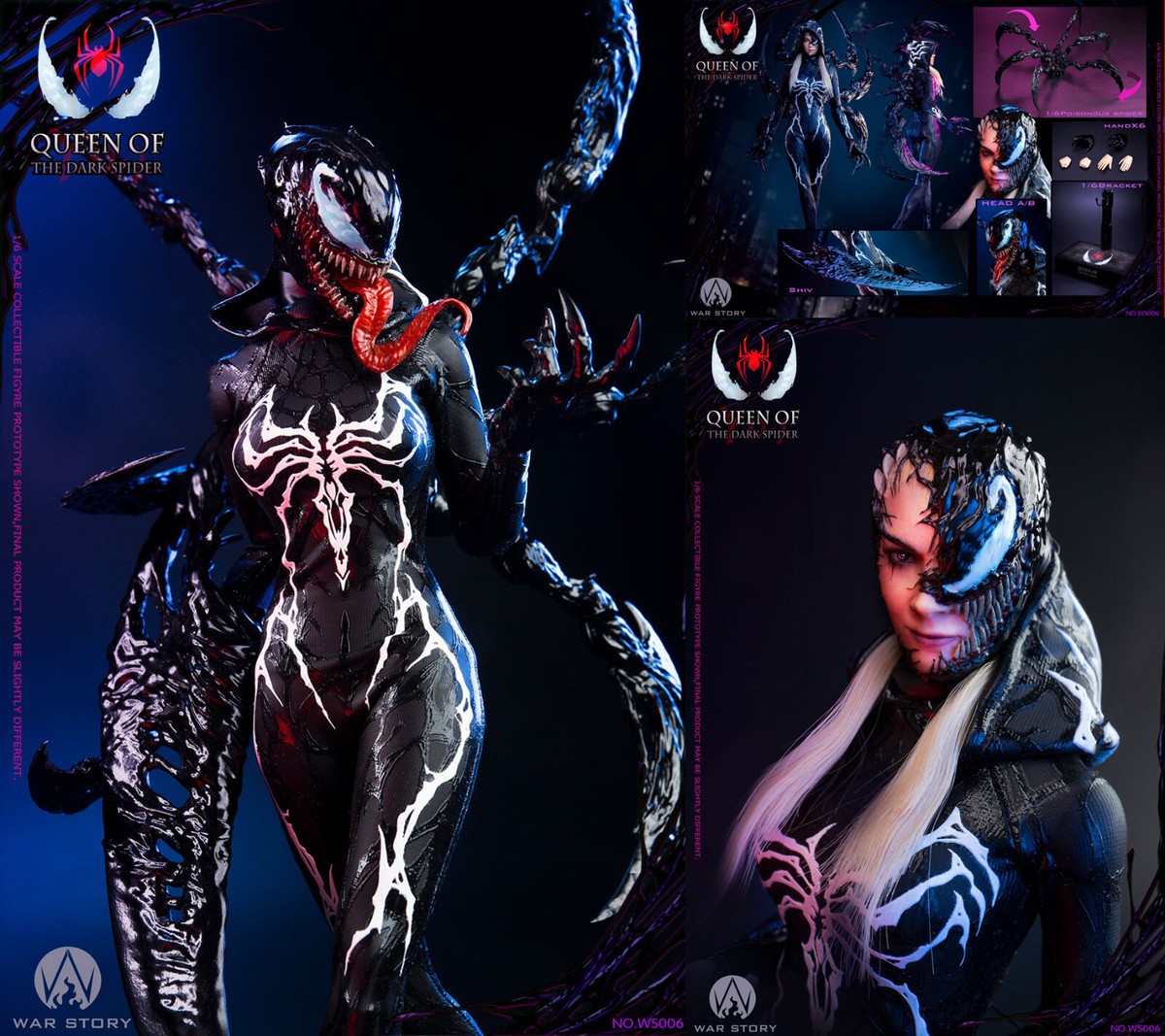 WAR STORY 1/6 Queen Venom WS006AB Action Figure Model In Stock NEW