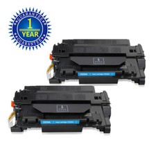 2PK CE255A 55A Toner Cartridge for HP LaserJet Enterprise MFP M525c M525f P3015n