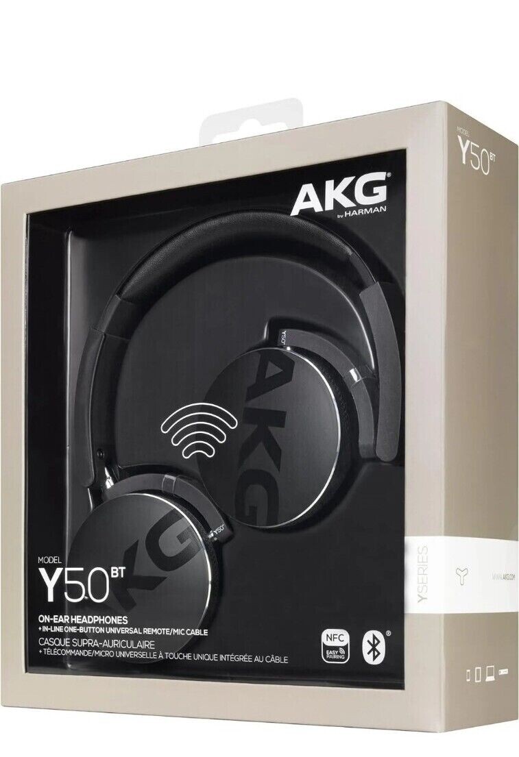 Samsung AKG Y50BT Wireless Headphones Black Brand New Boxed Sealed UK