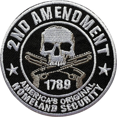 2. Stück Änderung AMERICA USA HEIMATSICHERHEIT Aufnäher Bügeleisen Besticktes Abzeichen