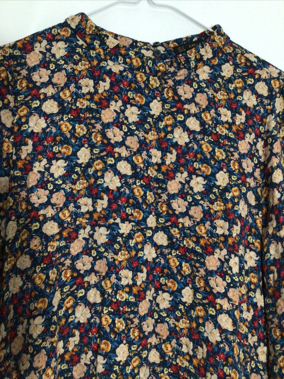 ZARA BASIC Multicolored Floral Tunic Prairie Core… - image 3