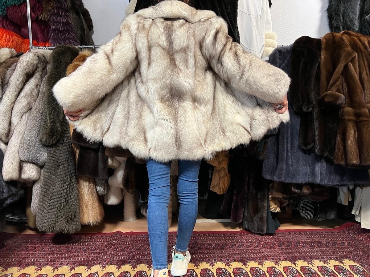 Fox Fur Coat Brauner Pelzmantel Pelz Mantel Mantel FÃ¼r Manner