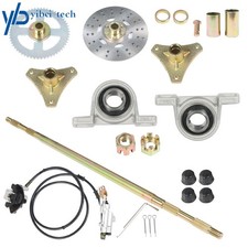 Rear Axle Kit For Go Kart ATV Brake Master Cylinder Disc Rotor Hub Quad