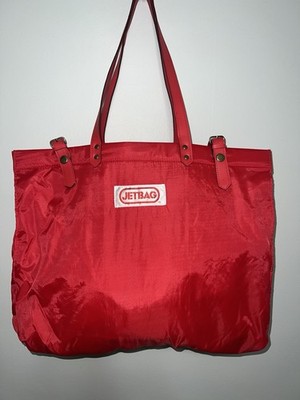 Vintage 80s Jetbag Red Sports Bag, Holiday Fair Inc EUC