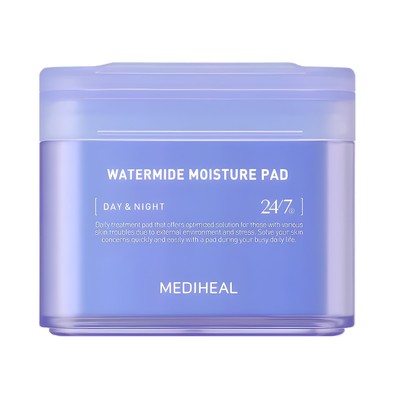 MEDIHEAL Watermide Moisture Pad Refreshing Essence Calming Skin 100 pcs NEW