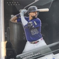 Topps 2026 Chrome Black Baseball Warming Bernabel Rookie Auto Rockies CBA-WBE