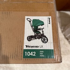 Tricycoo LX Premium Kids Tricycle with 8 Stages Featuring Chunky Front - Pine
