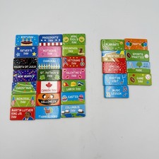 30 Melissa Doug Monthly Magnet Calendar Replacement Tiles HOLIDAYS ACTIVITIES