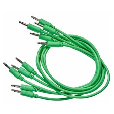 Black Market 40" 3.5mm Modular Synthesizer Patch Cable - 5-Pack, Green