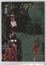 1997 Collector's Choice NBA Game Night European Michael Jordan Dennis Rodman bn5